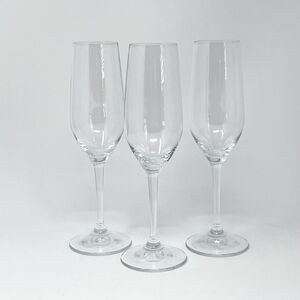 Riedel Crystal Vivant 9oz Champagne Sparkling Wine Flutes Glasses 8.75” Set Of 3